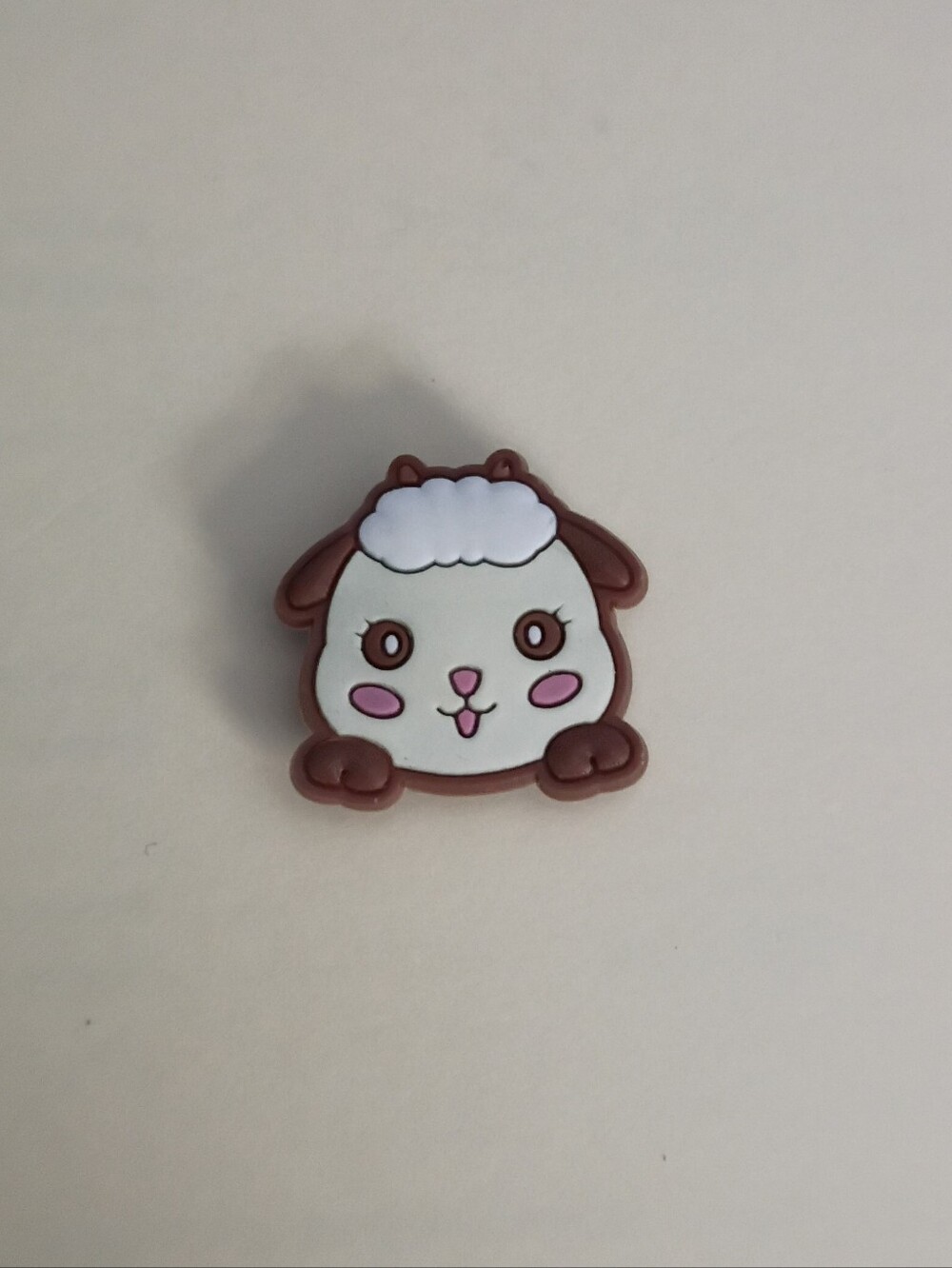 10 for $10 Jibbitz Croc Charm - Lamb White & Brown Kawaii Sheep Face - Animal